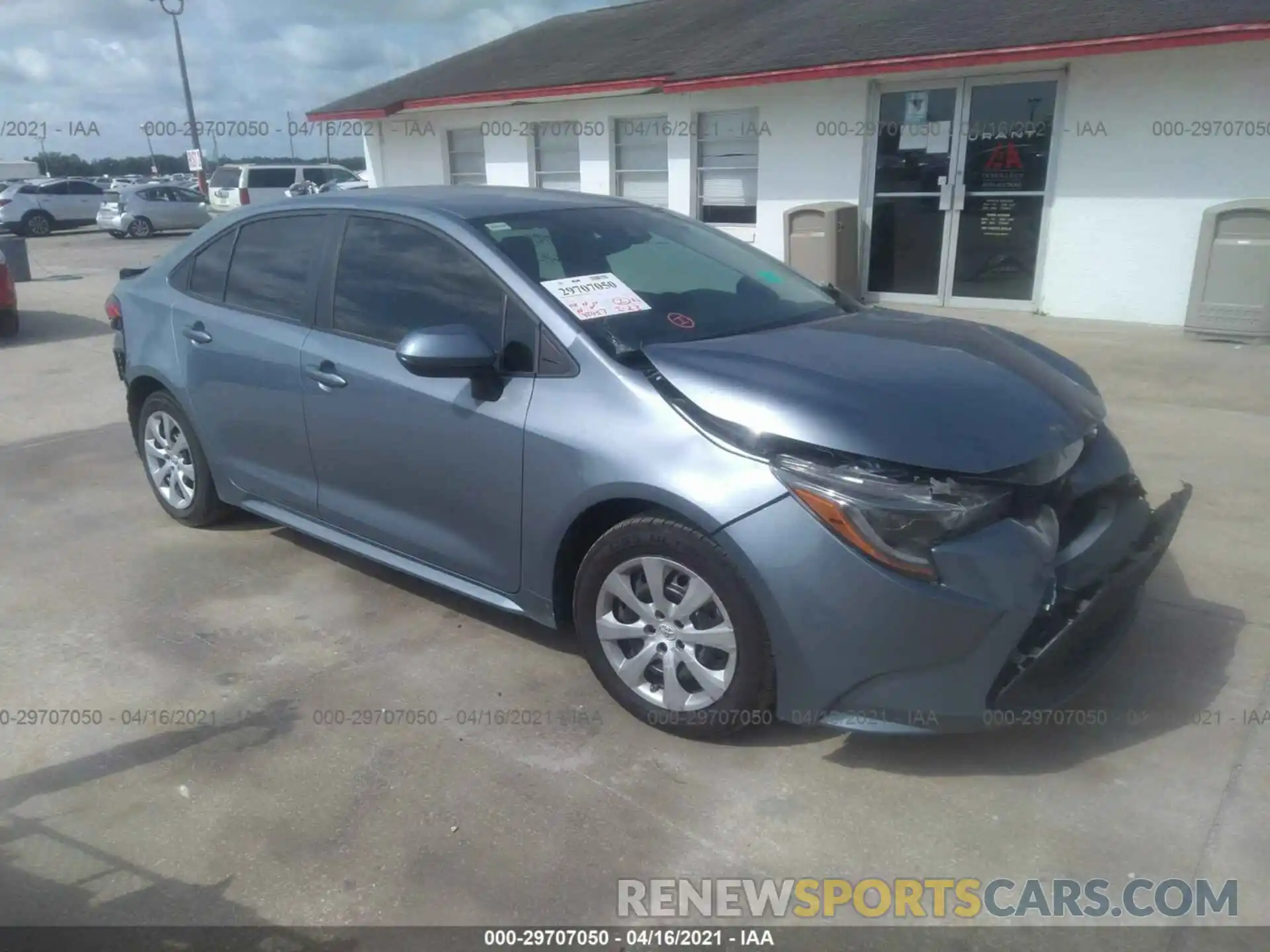 1 Photograph of a damaged car 5YFEPRAE1LP128967 TOYOTA COROLLA 2020