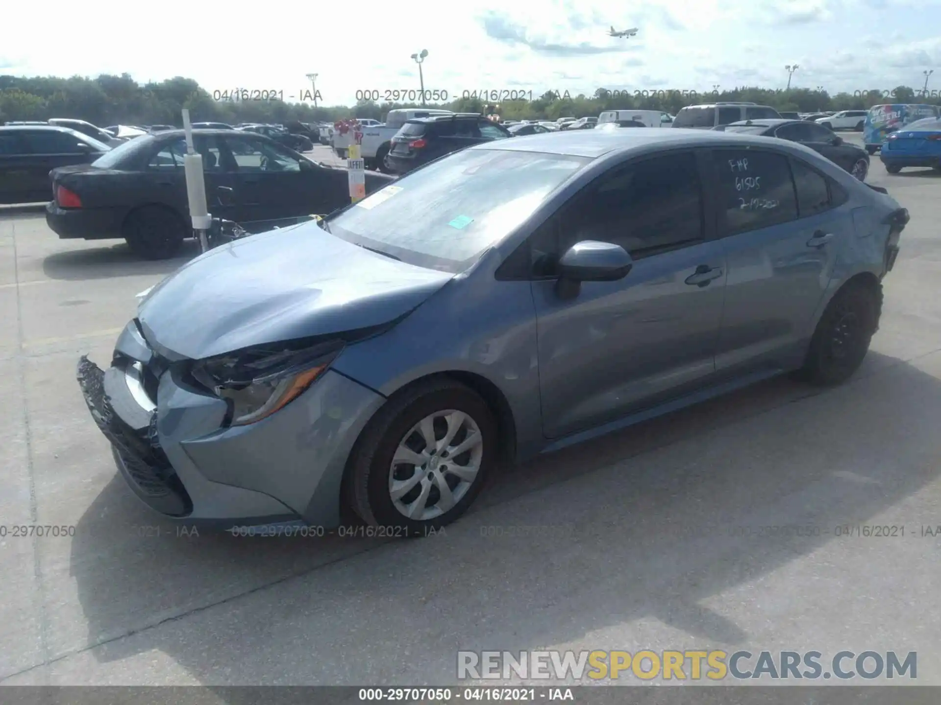 2 Photograph of a damaged car 5YFEPRAE1LP128967 TOYOTA COROLLA 2020