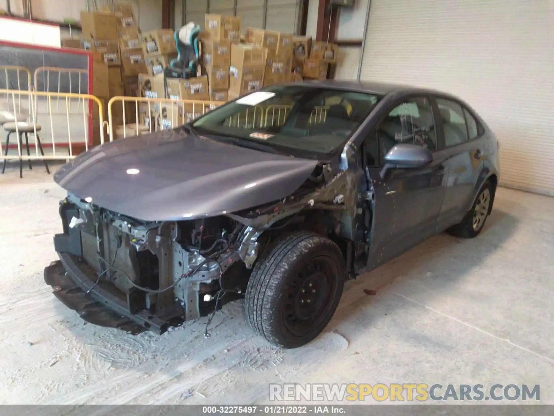 2 Photograph of a damaged car 5YFEPRAE1LP132680 TOYOTA COROLLA 2020