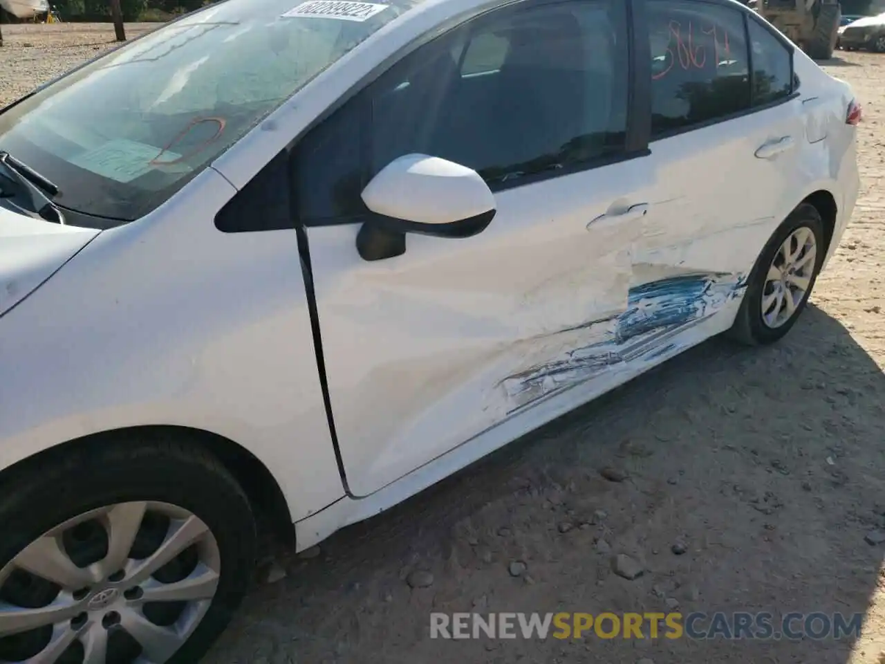 9 Photograph of a damaged car 5YFEPRAE1LP133232 TOYOTA COROLLA 2020