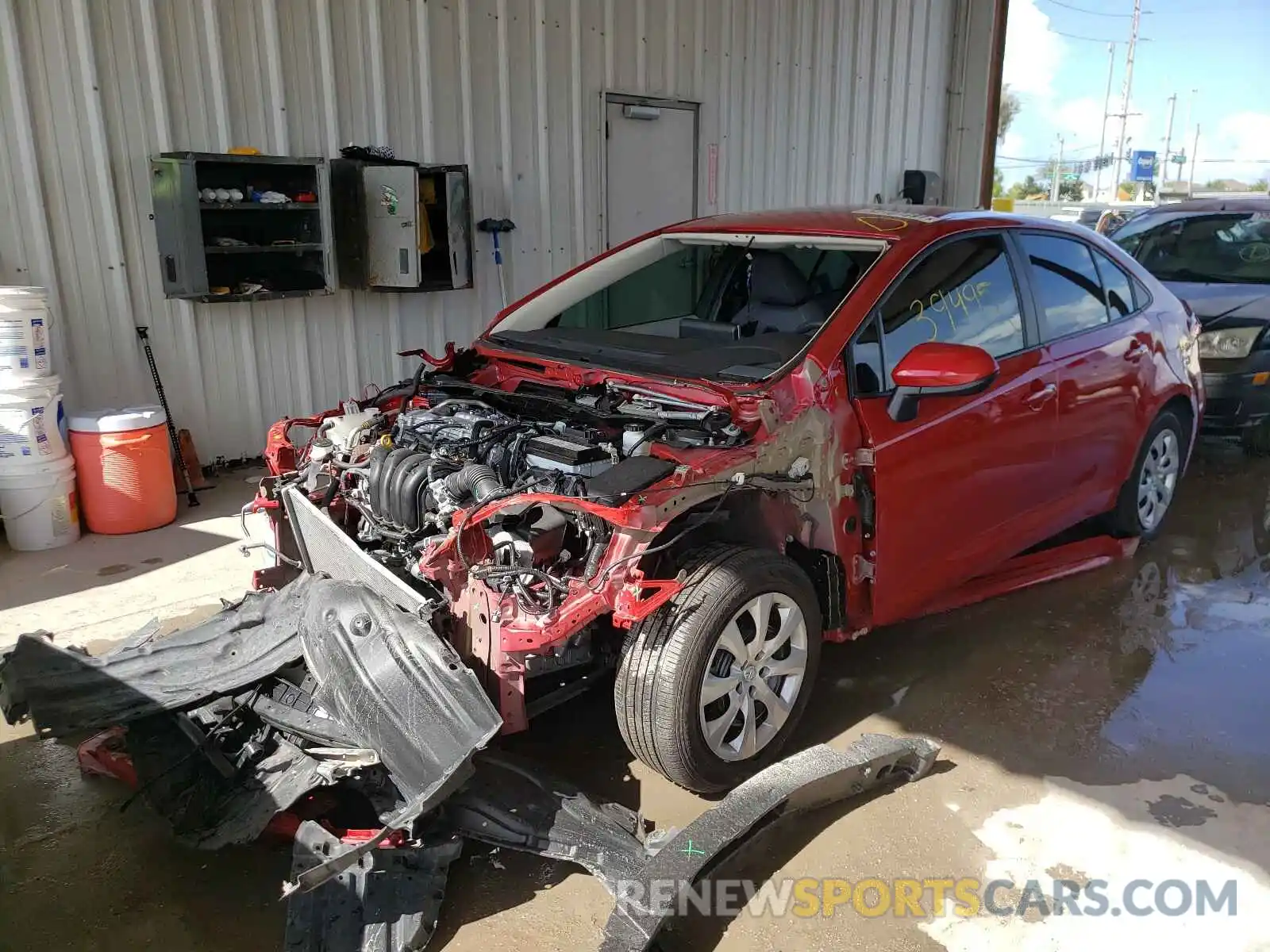 2 Photograph of a damaged car 5YFEPRAE1LP135756 TOYOTA COROLLA 2020