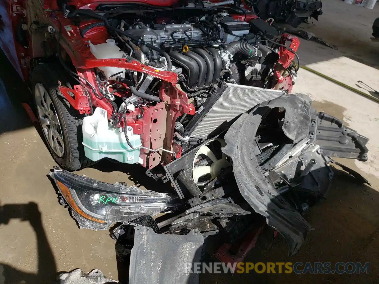 9 Photograph of a damaged car 5YFEPRAE1LP135756 TOYOTA COROLLA 2020