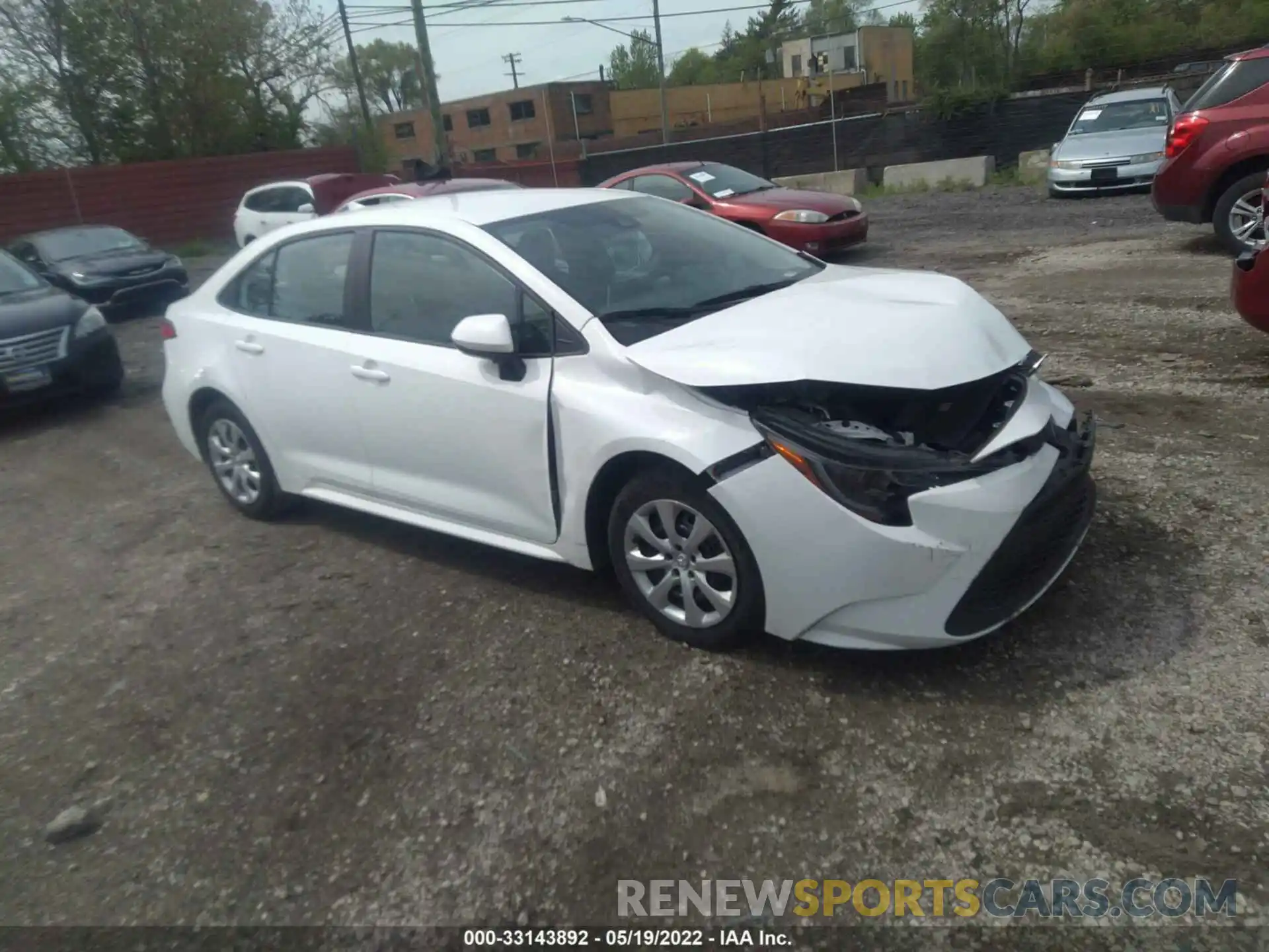 1 Photograph of a damaged car 5YFEPRAE1LP138849 TOYOTA COROLLA 2020