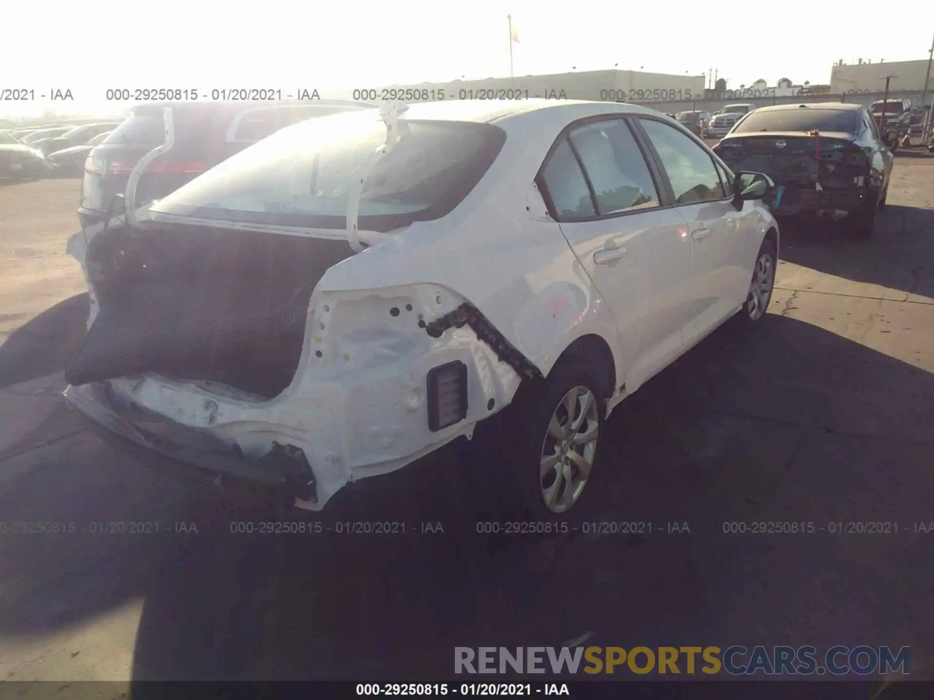 4 Photograph of a damaged car 5YFEPRAE1LP139256 TOYOTA COROLLA 2020