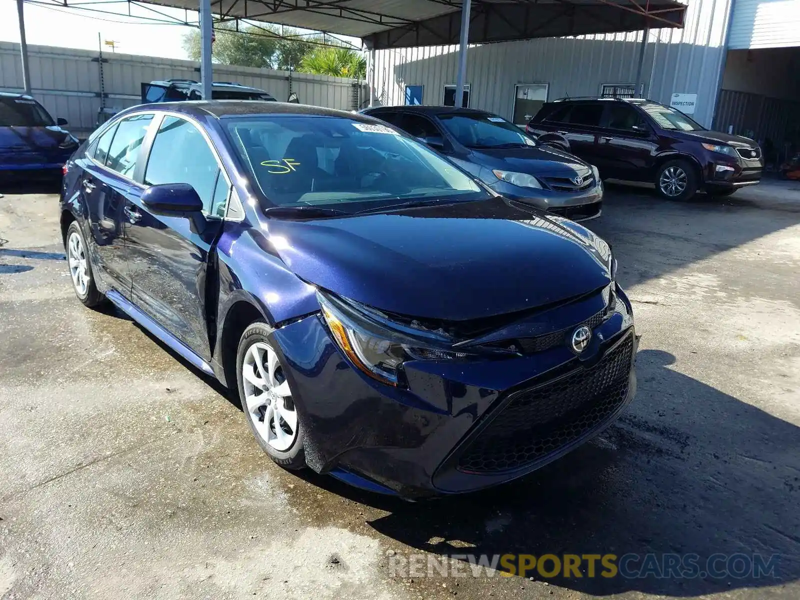 1 Photograph of a damaged car 5YFEPRAE1LP144859 TOYOTA COROLLA 2020