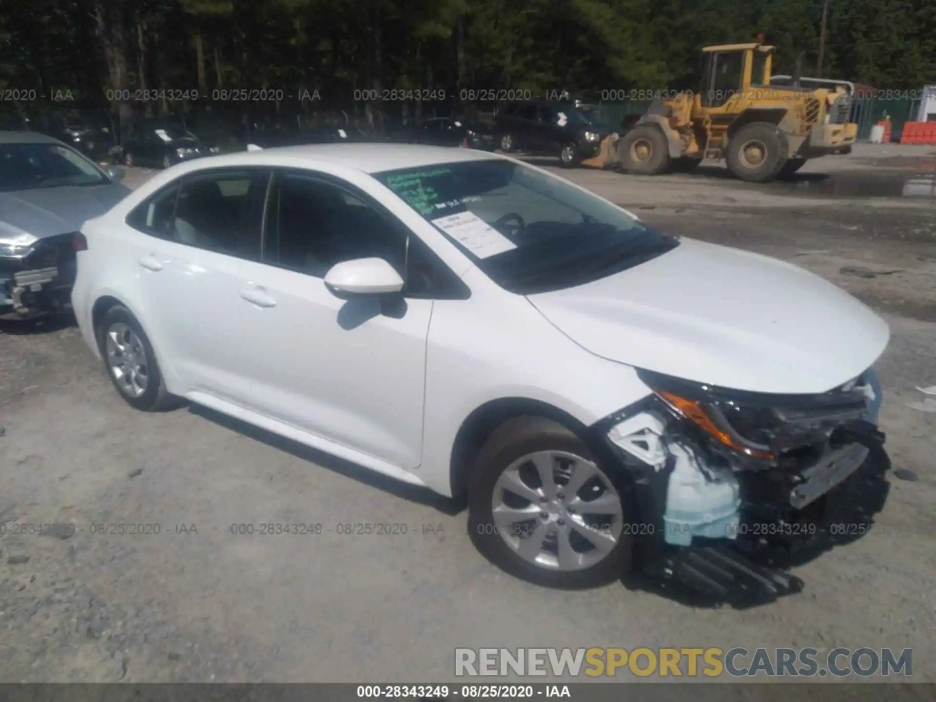 1 Photograph of a damaged car 5YFEPRAE1LP145039 TOYOTA COROLLA 2020