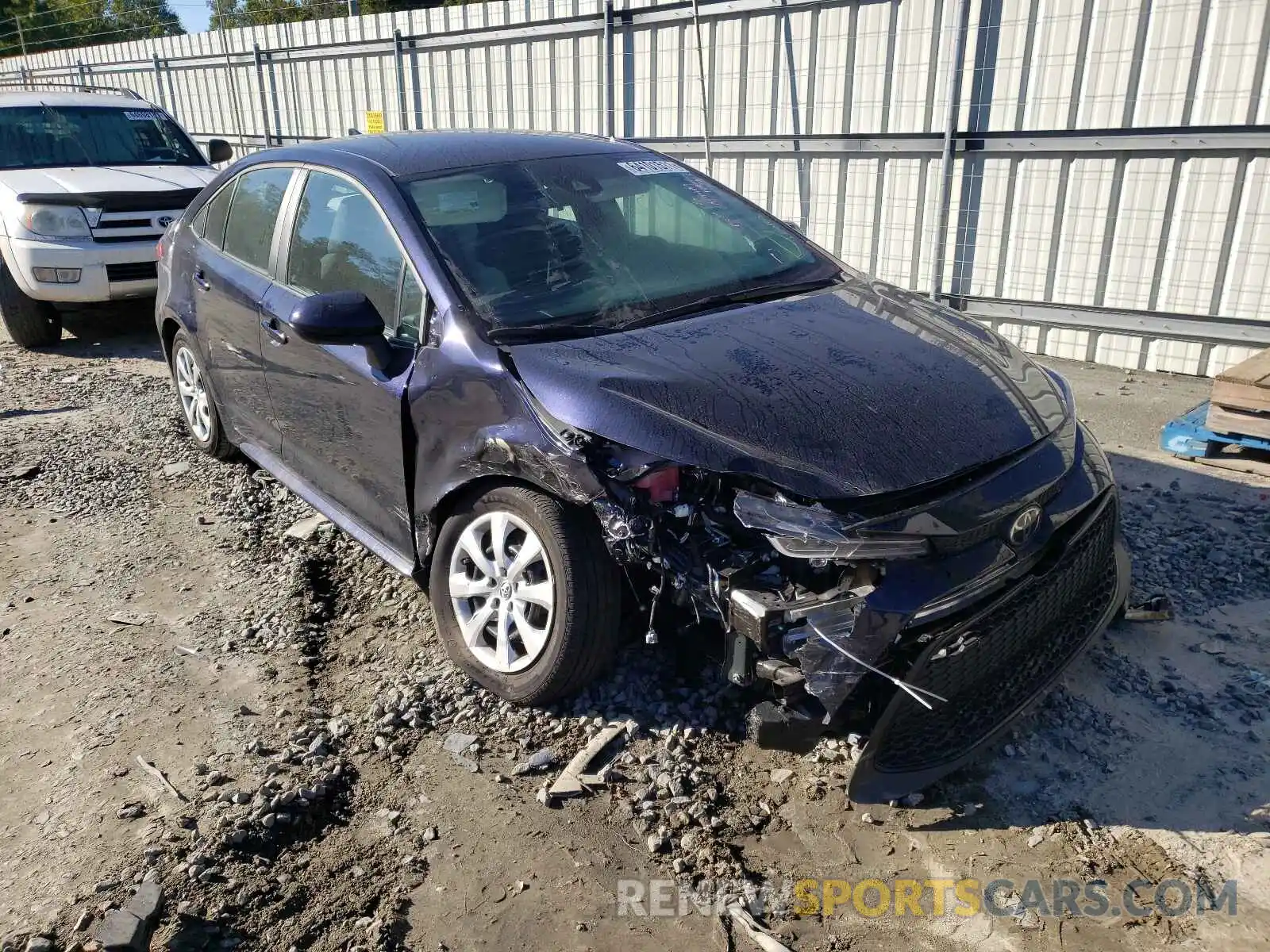 1 Photograph of a damaged car 5YFEPRAE1LP145073 TOYOTA COROLLA 2020