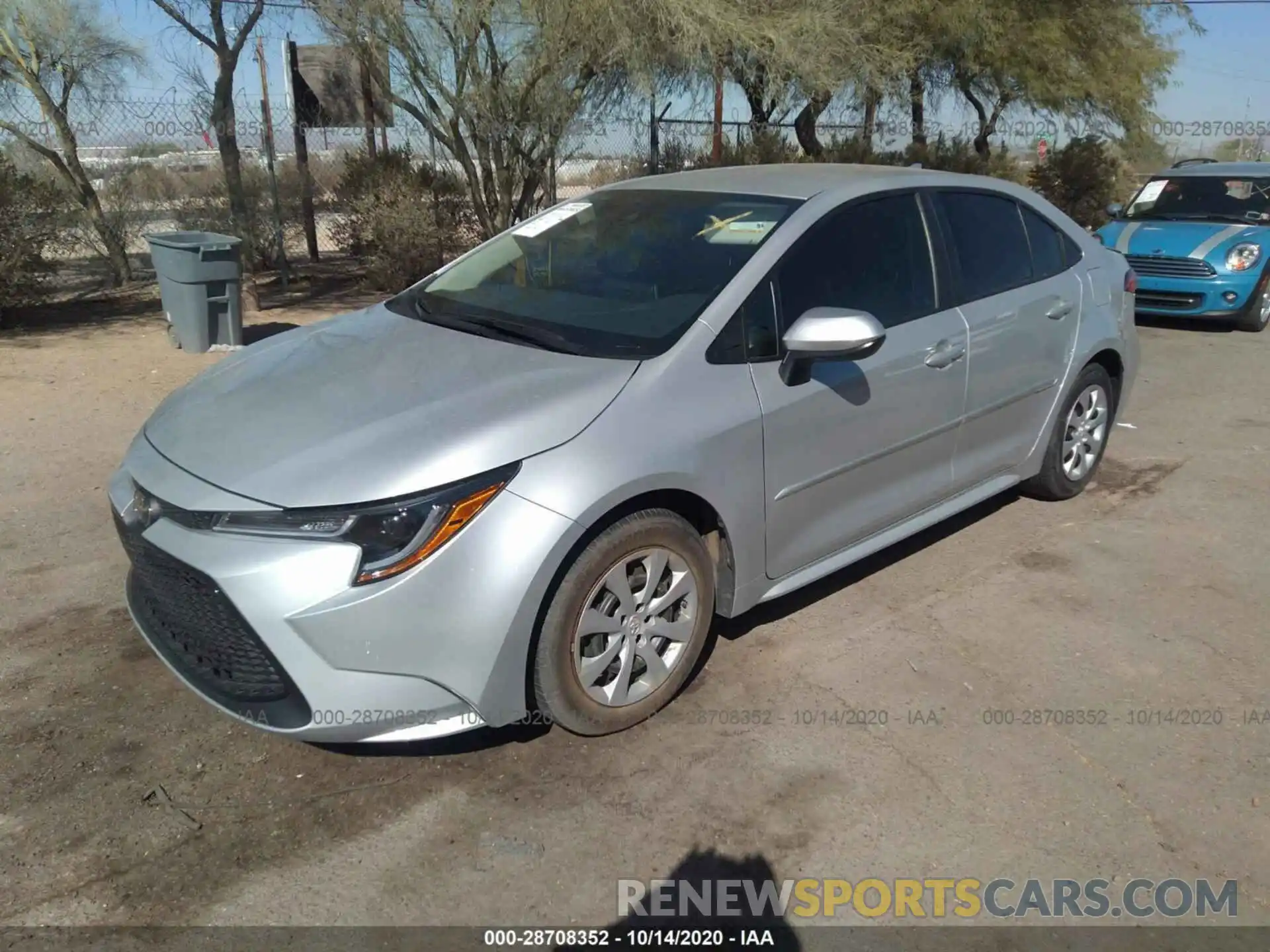 2 Photograph of a damaged car 5YFEPRAE1LP146417 TOYOTA COROLLA 2020