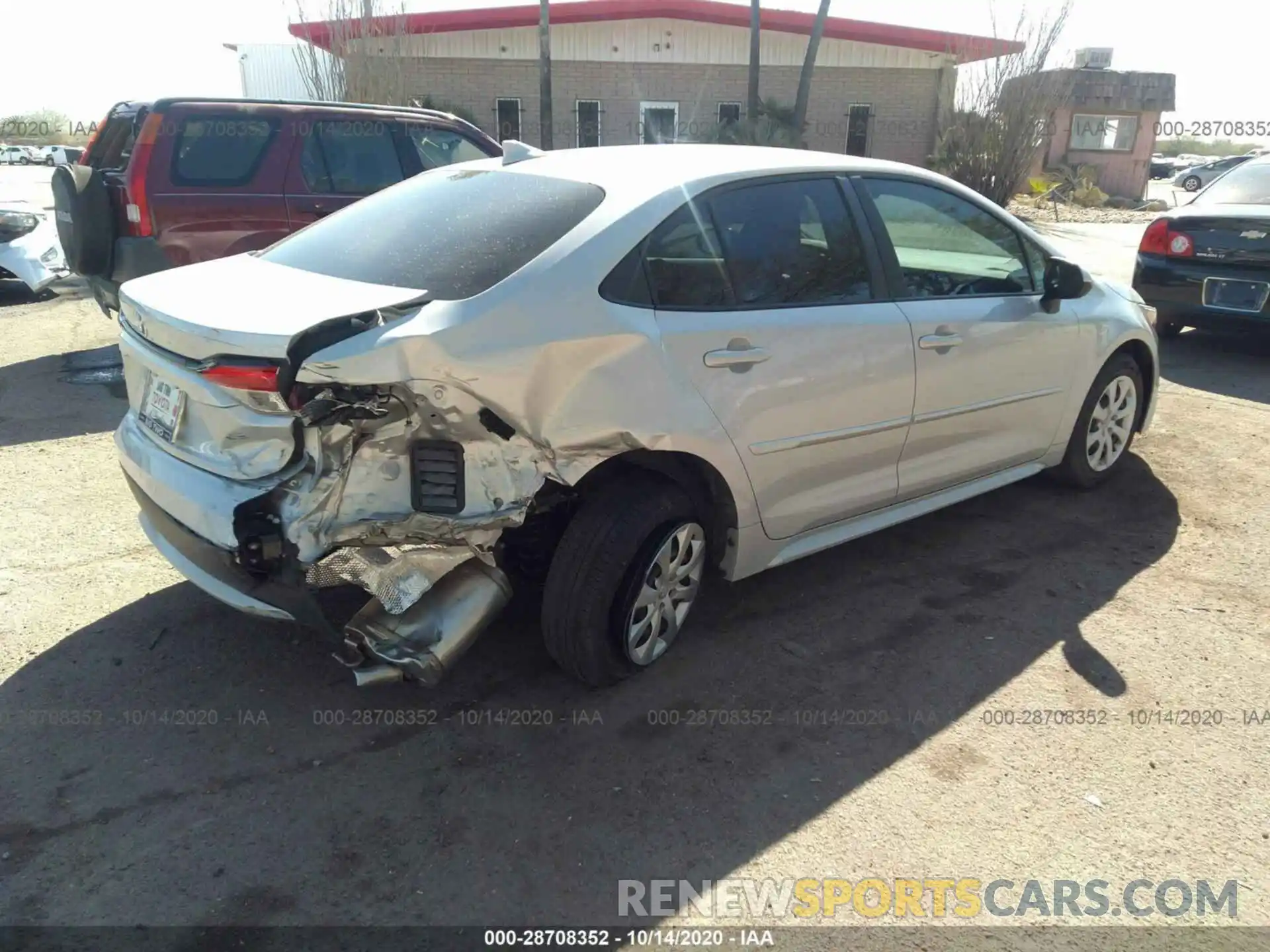 4 Photograph of a damaged car 5YFEPRAE1LP146417 TOYOTA COROLLA 2020