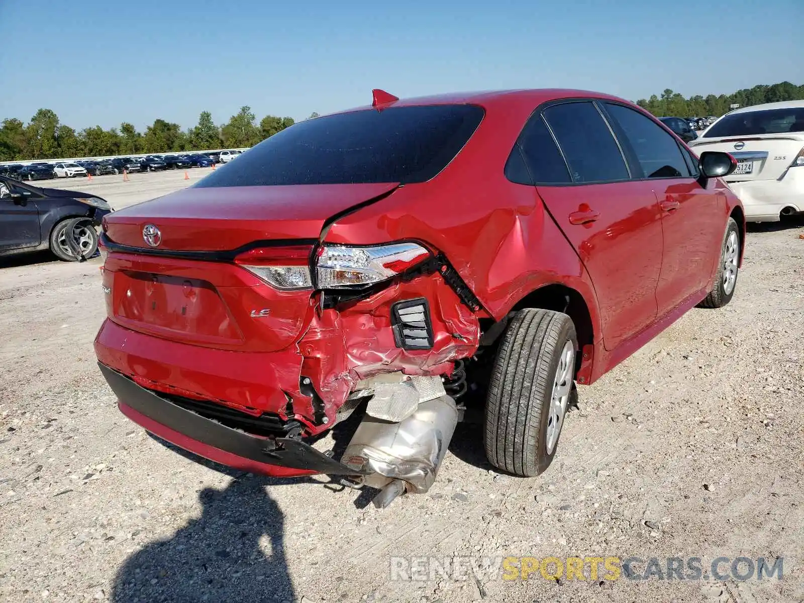 4 Photograph of a damaged car 5YFEPRAE1LP146482 TOYOTA COROLLA 2020