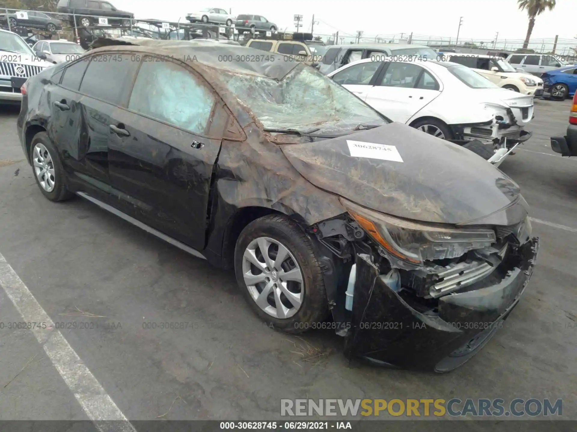 1 Photograph of a damaged car 5YFEPRAE2LP001113 TOYOTA COROLLA 2020