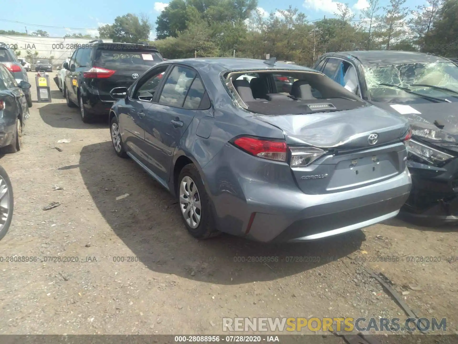 3 Photograph of a damaged car 5YFEPRAE2LP005288 TOYOTA COROLLA 2020