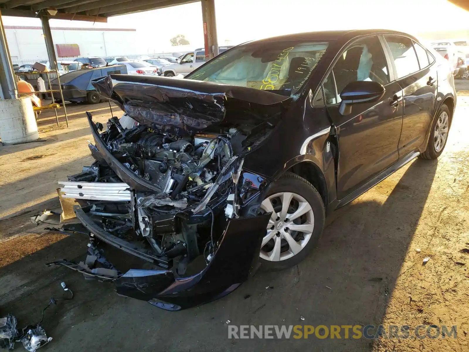 2 Photograph of a damaged car 5YFEPRAE2LP006053 TOYOTA COROLLA 2020