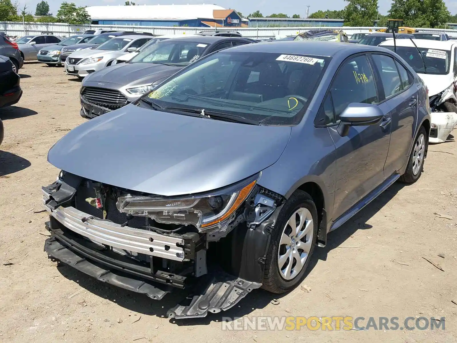 2 Photograph of a damaged car 5YFEPRAE2LP006893 TOYOTA COROLLA 2020