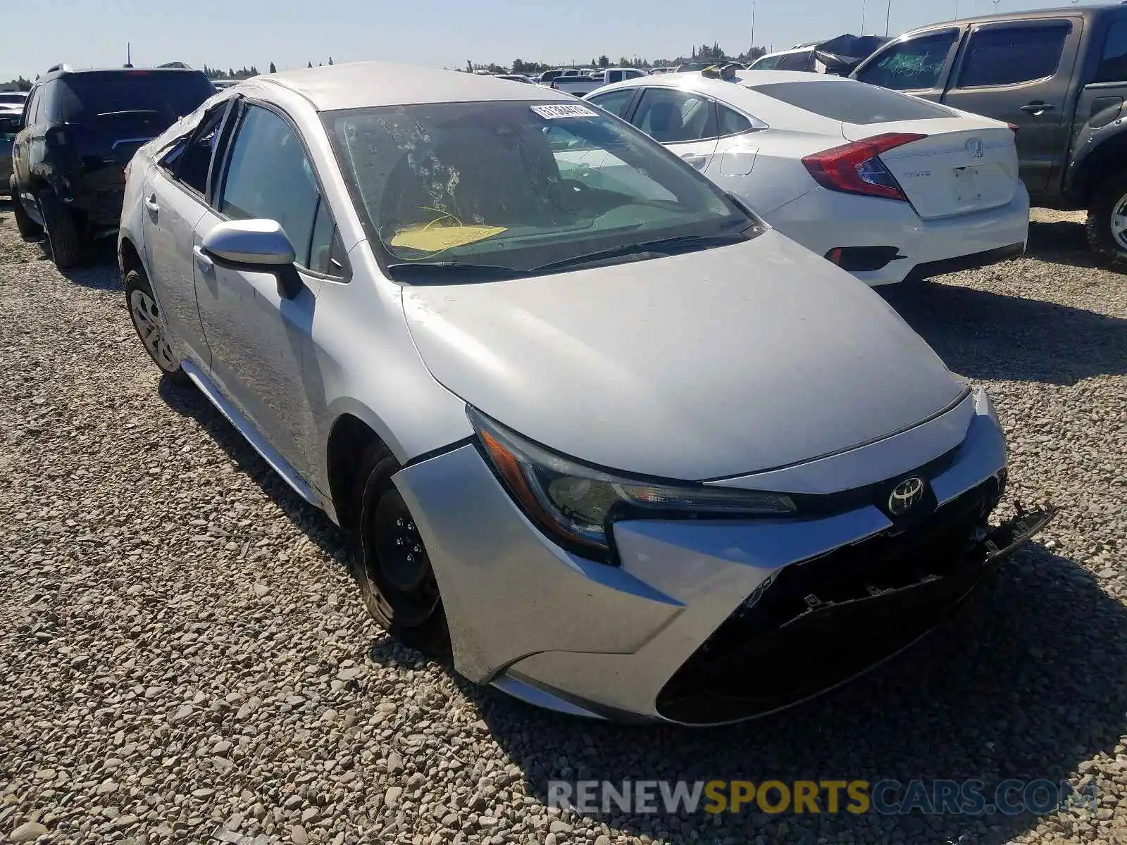 1 Photograph of a damaged car 5YFEPRAE2LP007378 TOYOTA COROLLA 2020