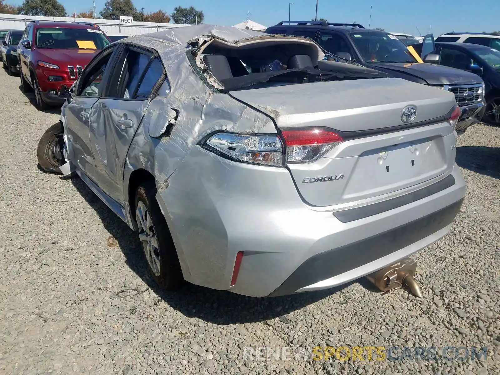 3 Photograph of a damaged car 5YFEPRAE2LP007378 TOYOTA COROLLA 2020