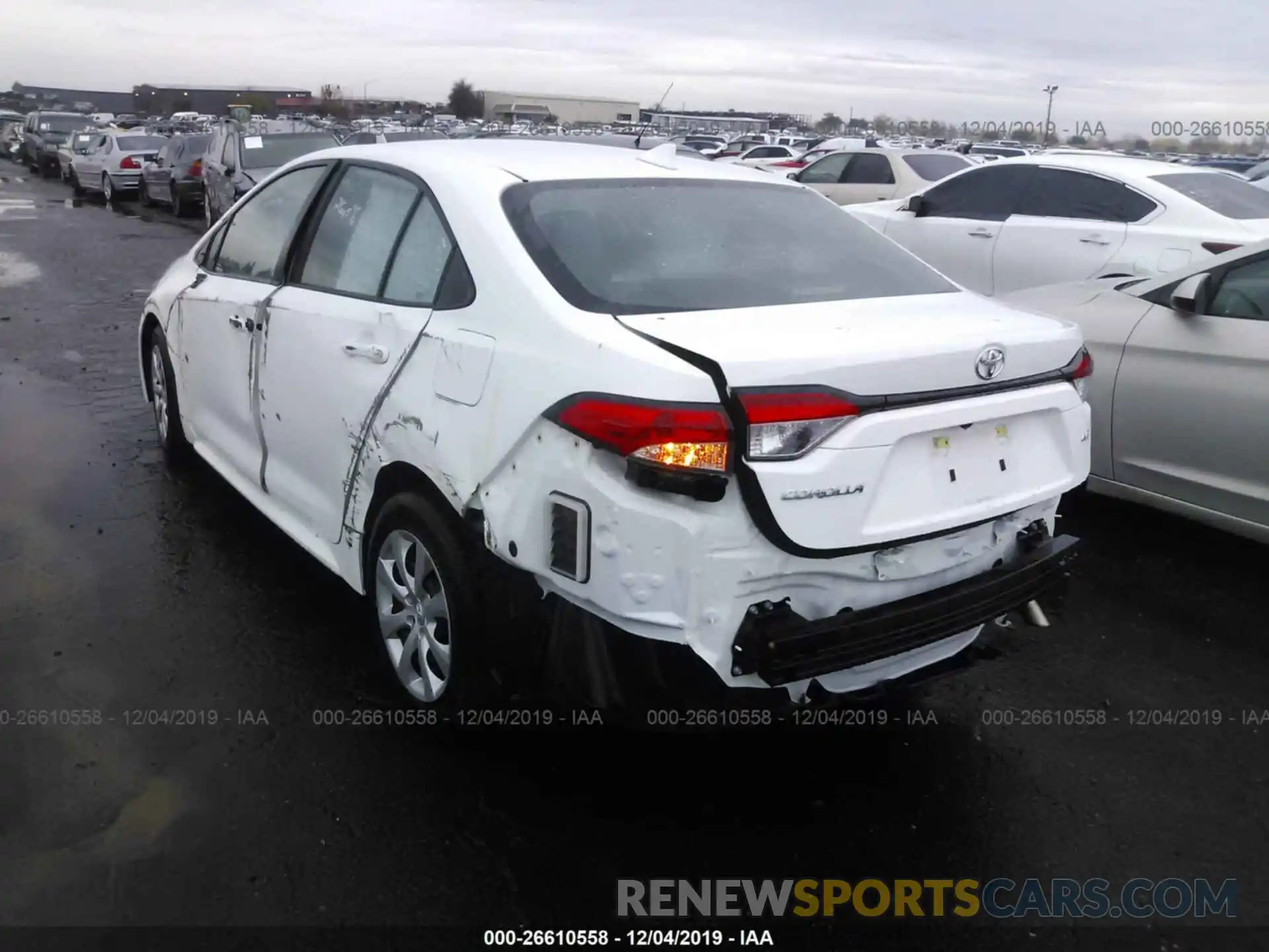 3 Photograph of a damaged car 5YFEPRAE2LP007607 TOYOTA COROLLA 2020