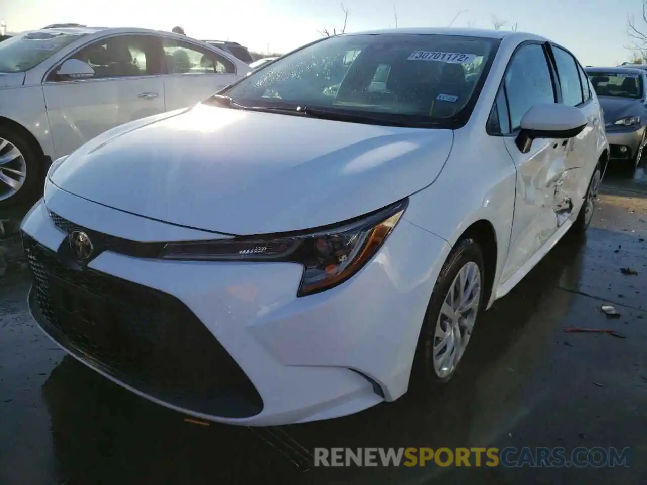 2 Photograph of a damaged car 5YFEPRAE2LP009292 TOYOTA COROLLA 2020