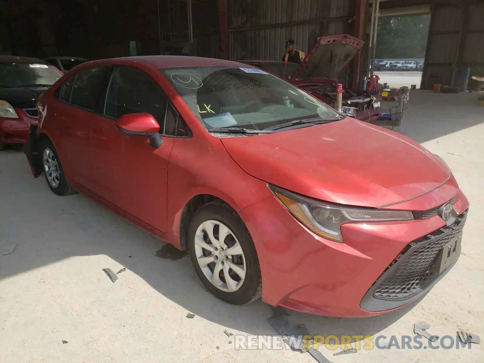 1 Photograph of a damaged car 5YFEPRAE2LP009714 TOYOTA COROLLA 2020