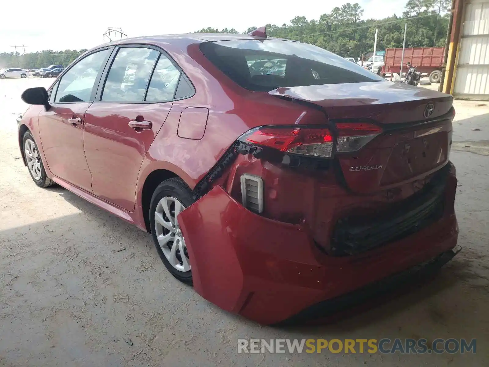 3 Photograph of a damaged car 5YFEPRAE2LP009714 TOYOTA COROLLA 2020