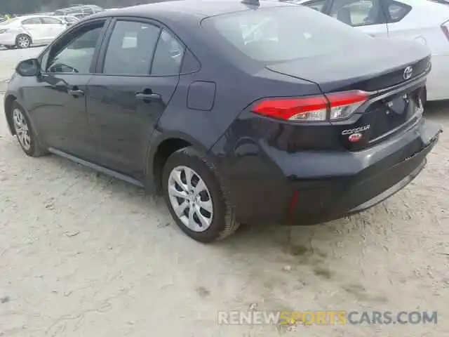 3 Photograph of a damaged car 5YFEPRAE2LP011771 TOYOTA COROLLA 2020