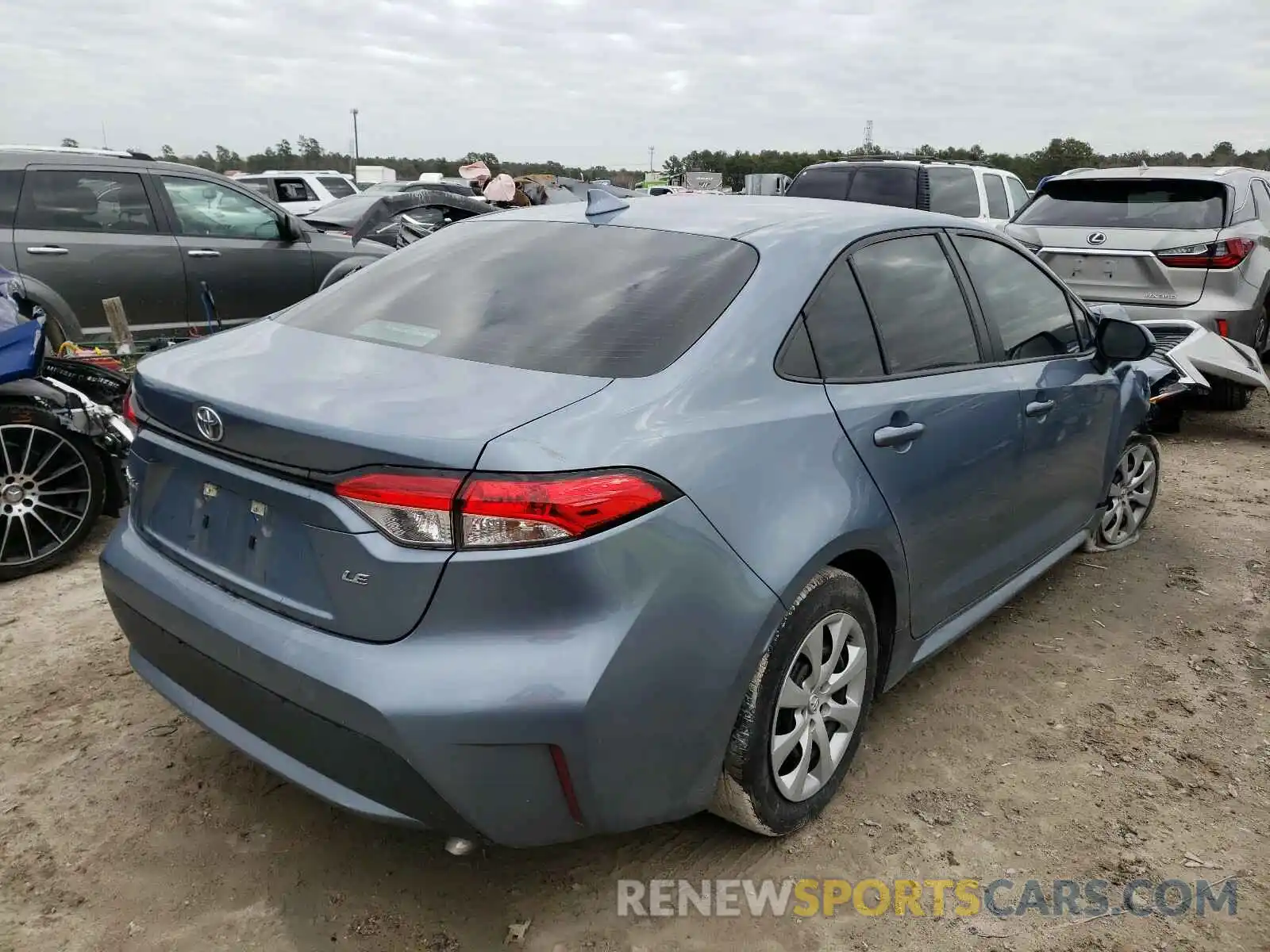 4 Photograph of a damaged car 5YFEPRAE2LP013665 TOYOTA COROLLA 2020