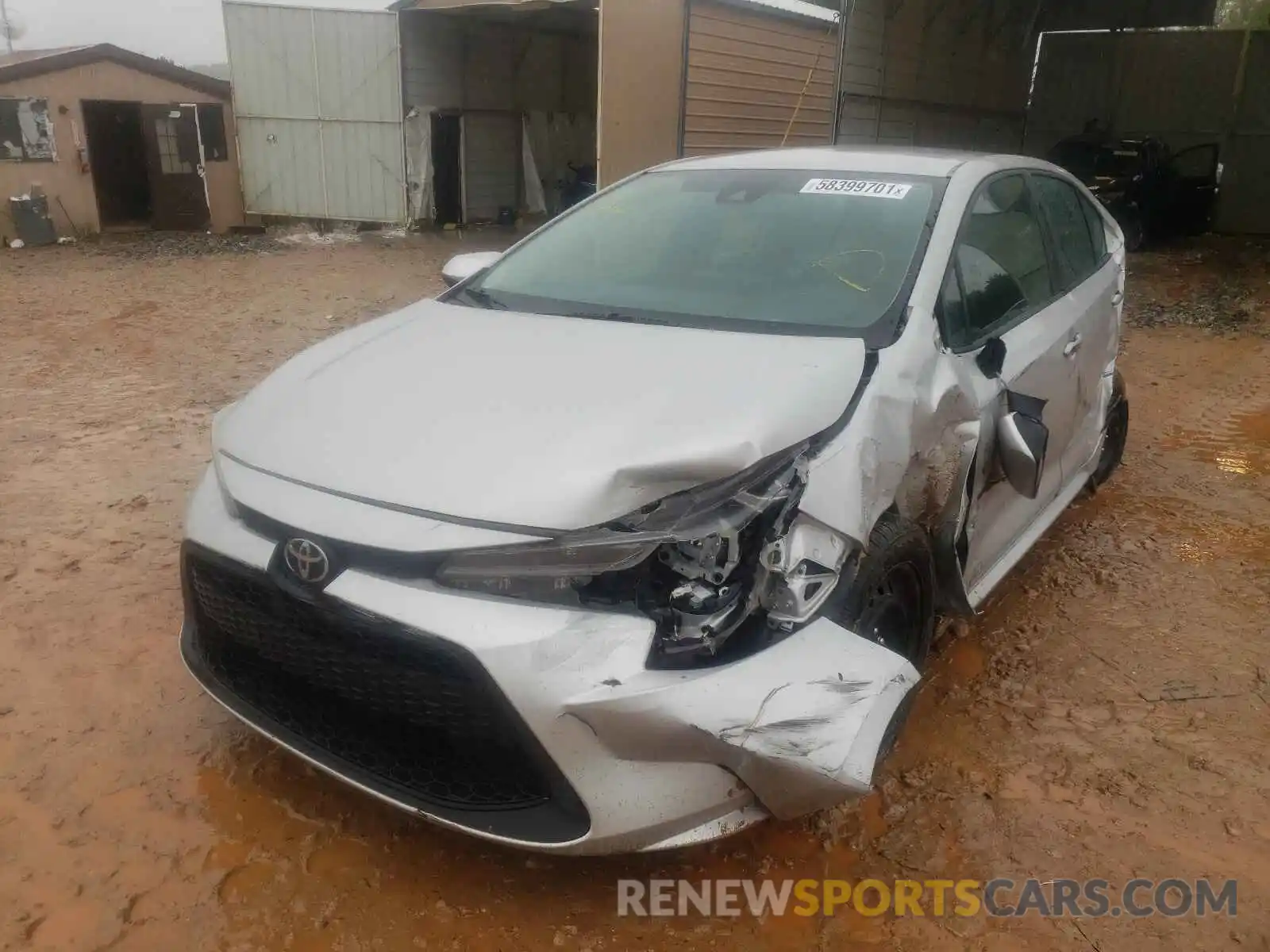 2 Photograph of a damaged car 5YFEPRAE2LP014265 TOYOTA COROLLA 2020