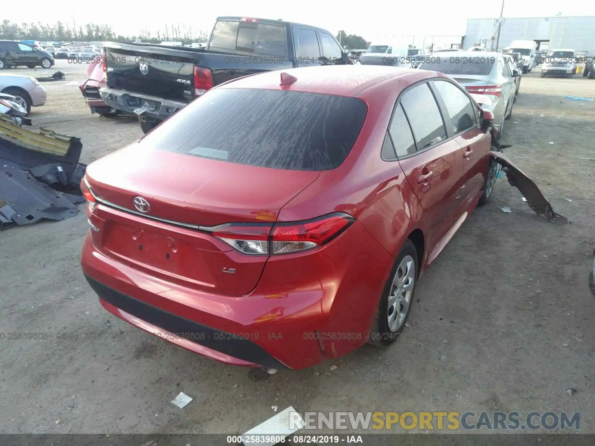 4 Photograph of a damaged car 5YFEPRAE2LP015710 TOYOTA COROLLA 2020