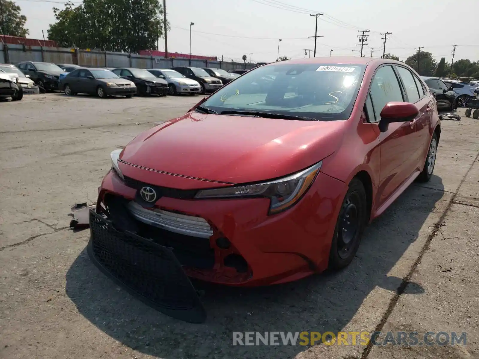 2 Photograph of a damaged car 5YFEPRAE2LP017666 TOYOTA COROLLA 2020