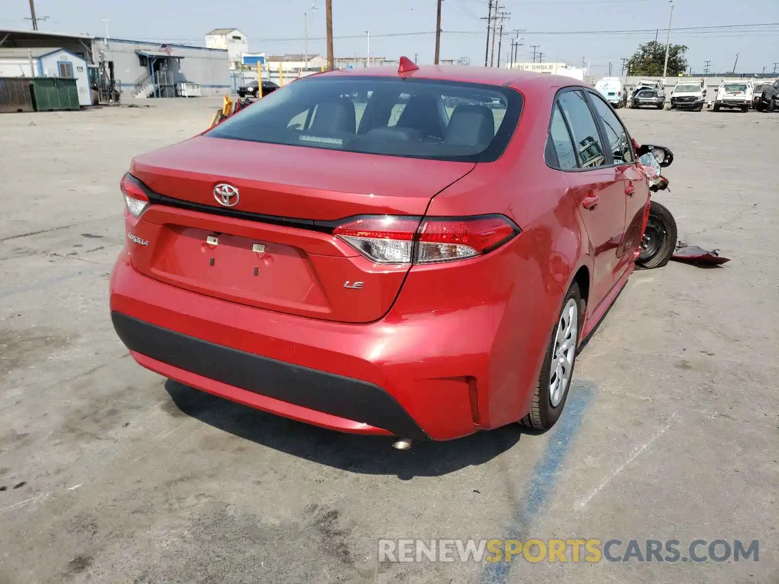 4 Photograph of a damaged car 5YFEPRAE2LP017666 TOYOTA COROLLA 2020