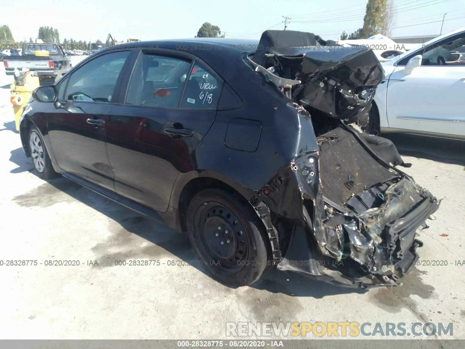 3 Photograph of a damaged car 5YFEPRAE2LP018333 TOYOTA COROLLA 2020