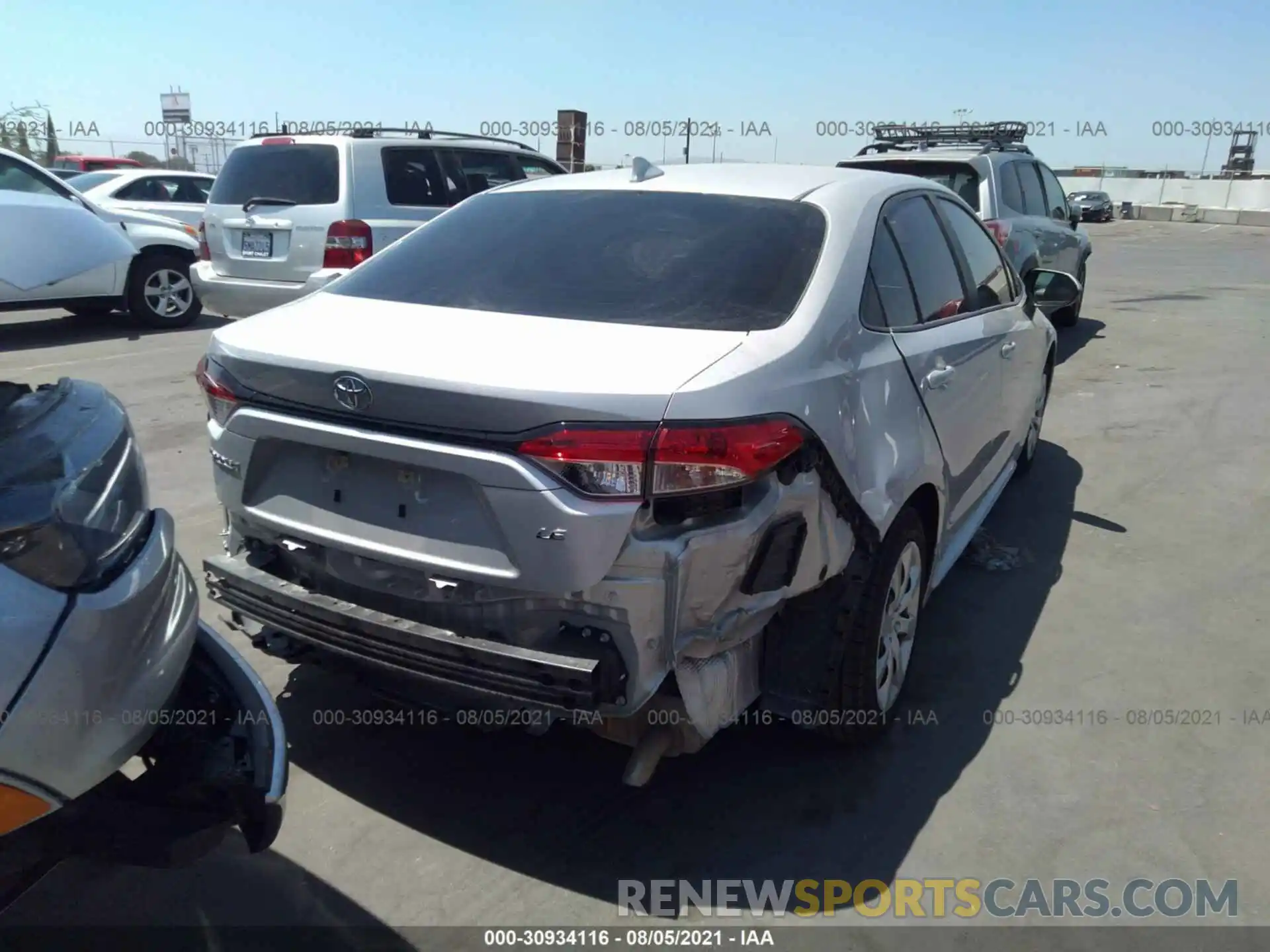 6 Photograph of a damaged car 5YFEPRAE2LP019174 TOYOTA COROLLA 2020