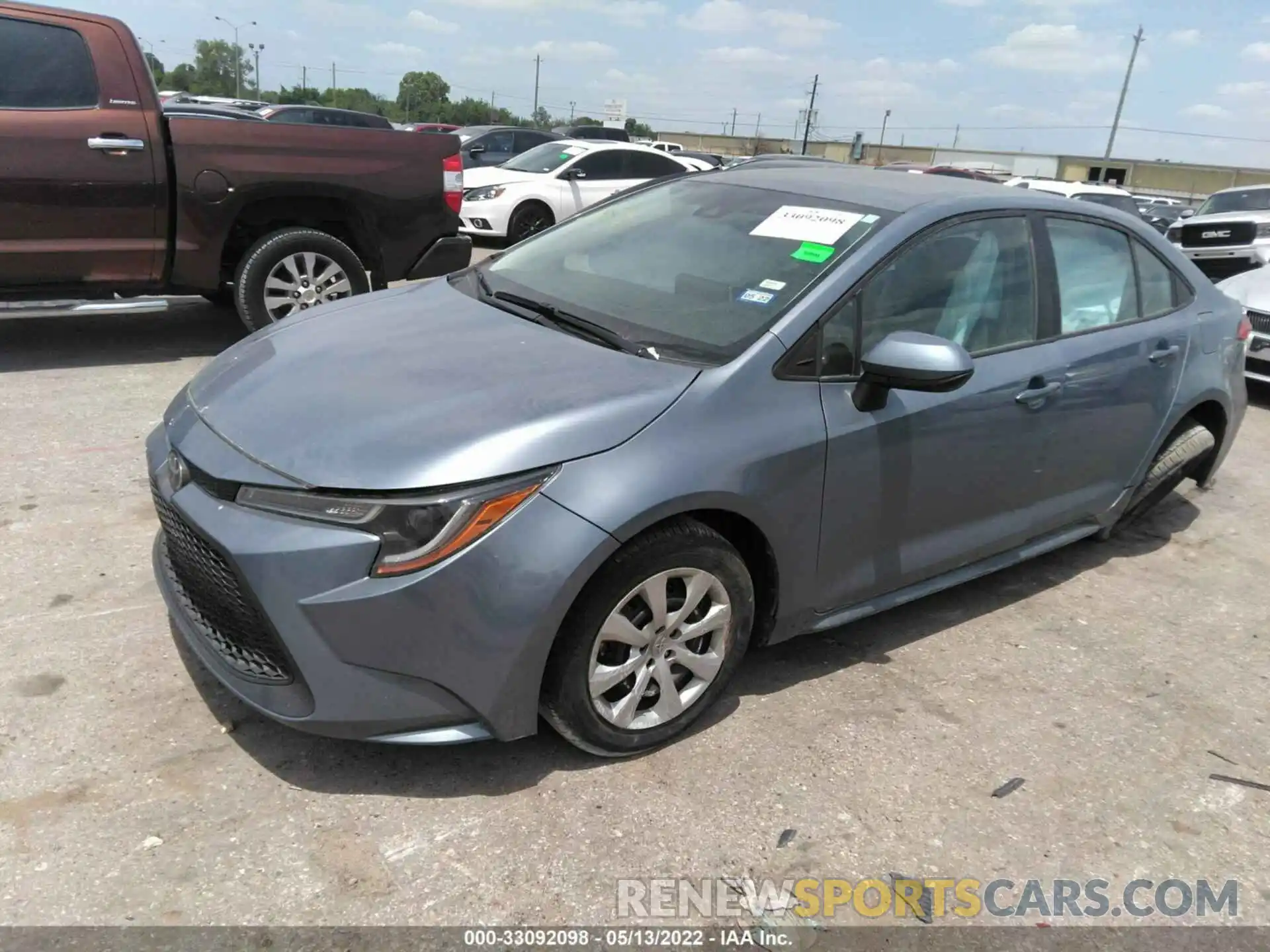 2 Photograph of a damaged car 5YFEPRAE2LP020387 TOYOTA COROLLA 2020