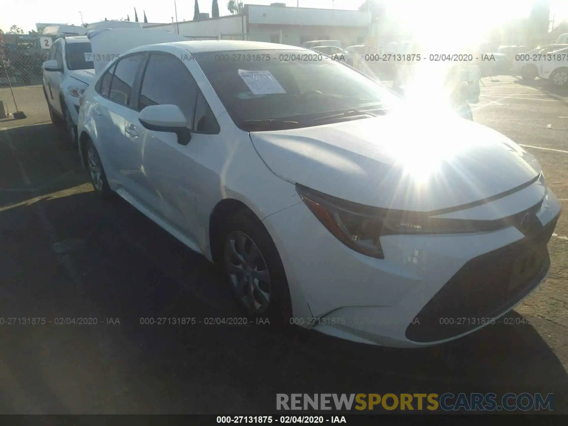 1 Photograph of a damaged car 5YFEPRAE2LP020969 TOYOTA COROLLA 2020