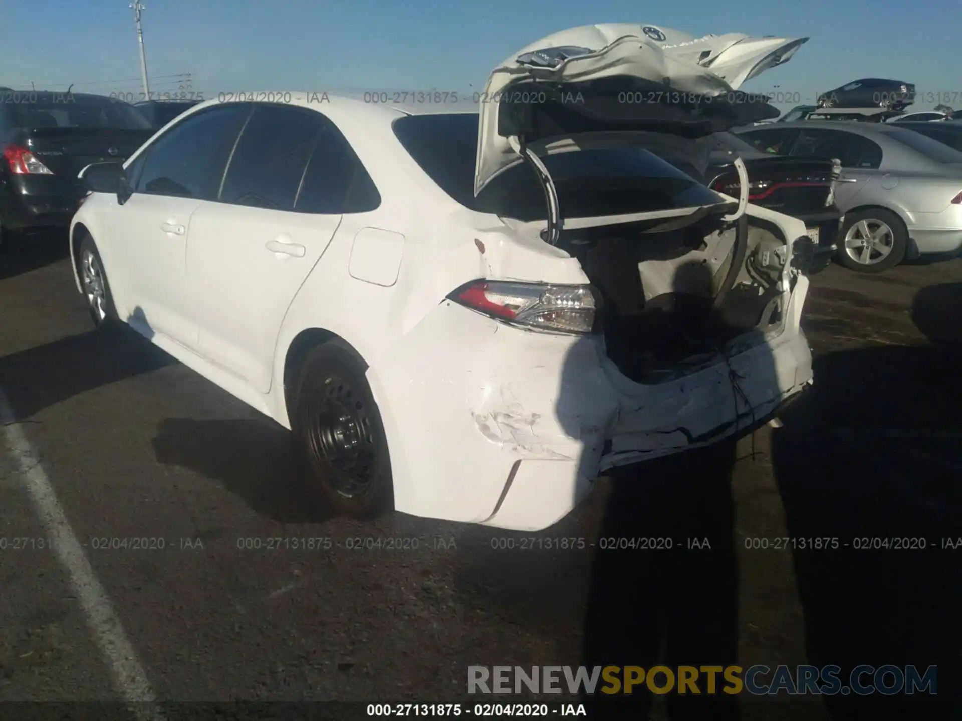 3 Photograph of a damaged car 5YFEPRAE2LP020969 TOYOTA COROLLA 2020