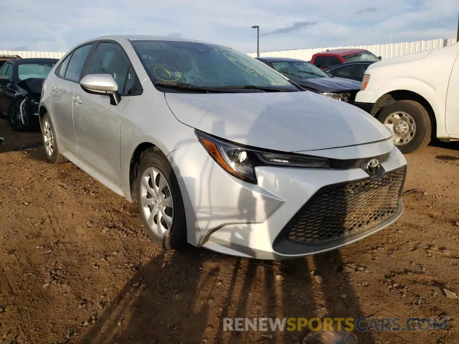 1 Photograph of a damaged car 5YFEPRAE2LP021801 TOYOTA COROLLA 2020