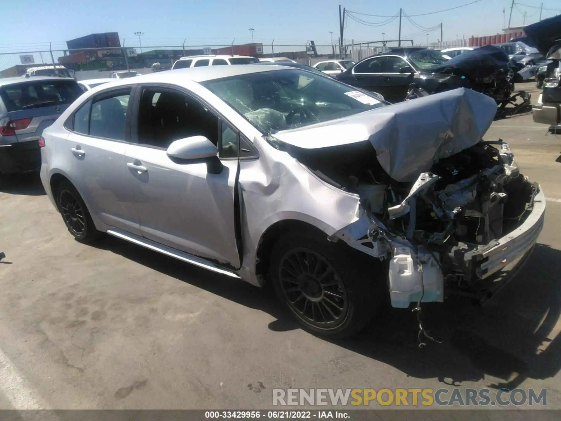 1 Photograph of a damaged car 5YFEPRAE2LP021992 TOYOTA COROLLA 2020