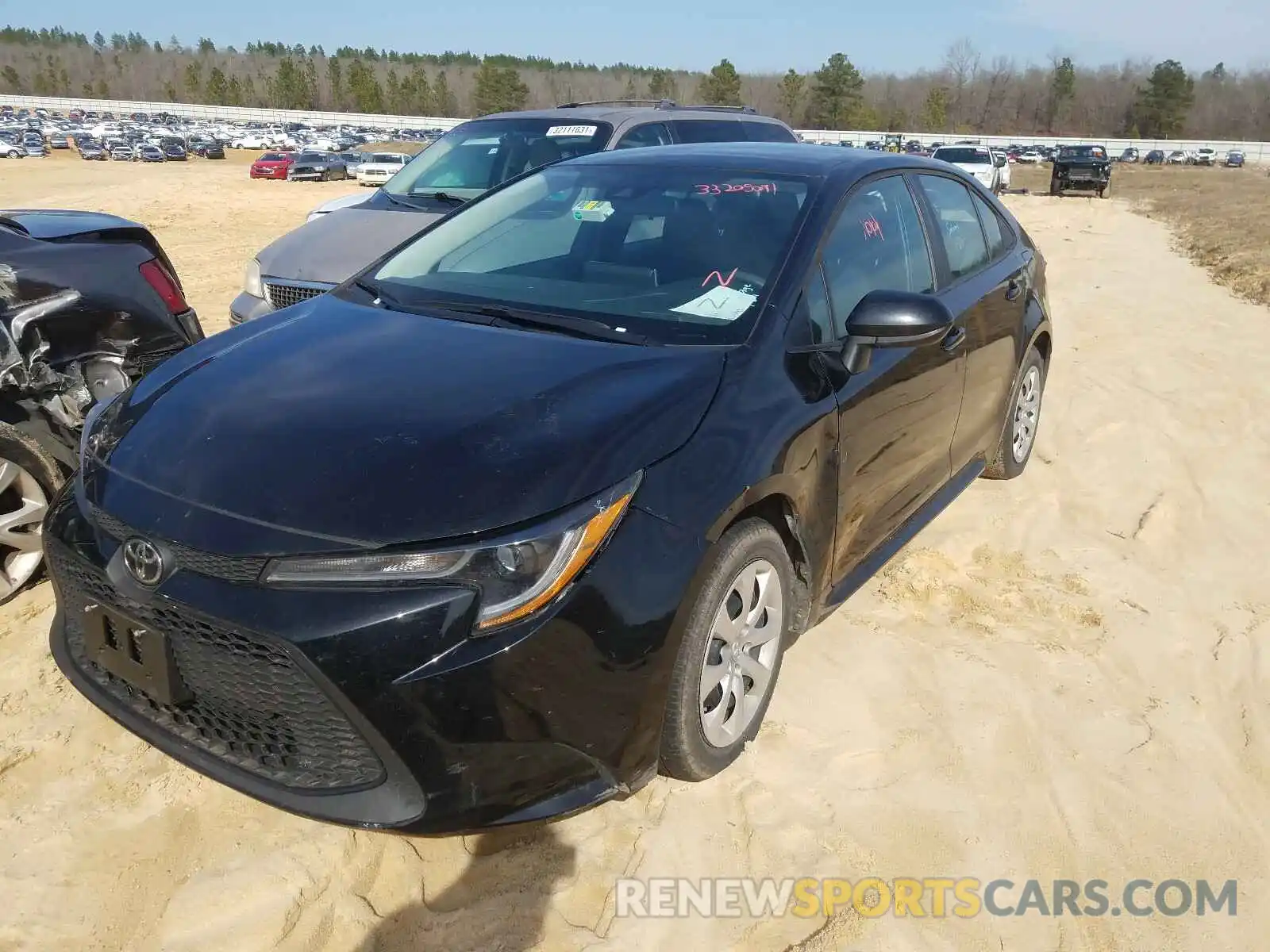 2 Photograph of a damaged car 5YFEPRAE2LP023791 TOYOTA COROLLA 2020