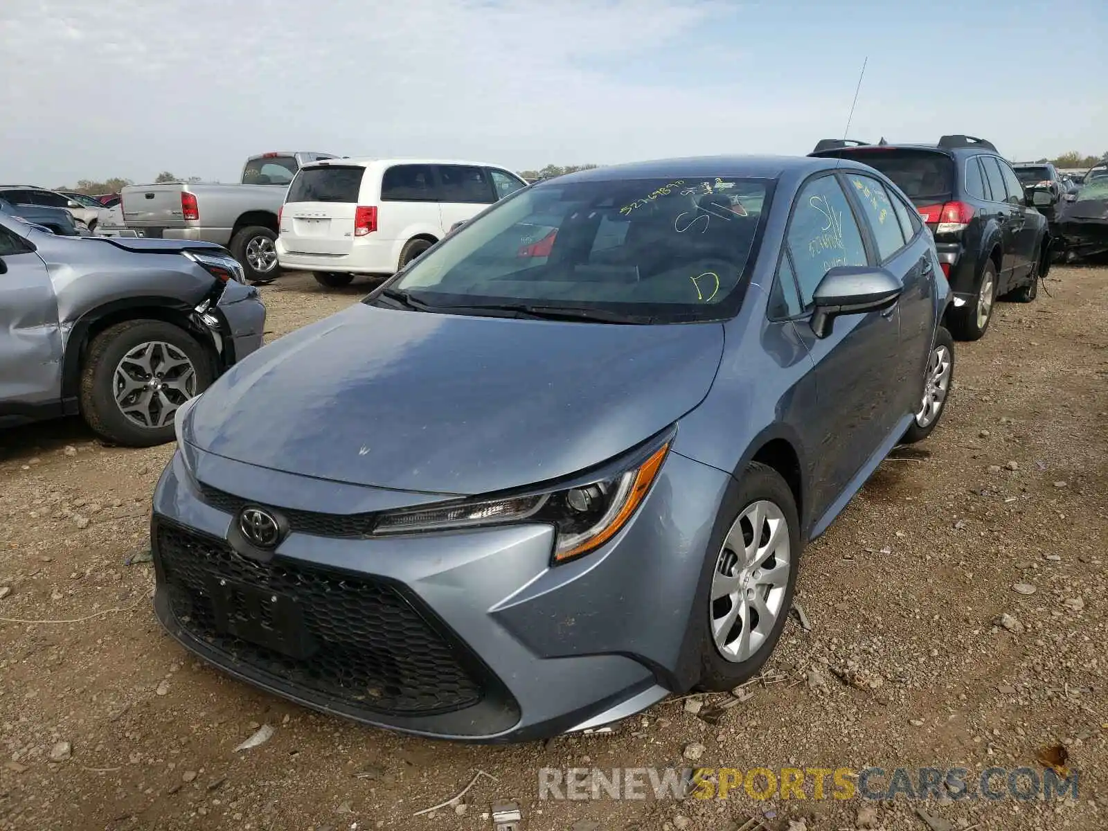 2 Photograph of a damaged car 5YFEPRAE2LP023967 TOYOTA COROLLA 2020