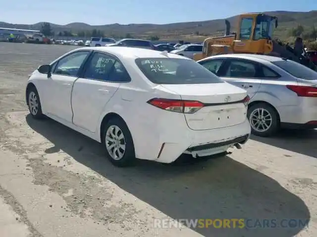 3 Photograph of a damaged car 5YFEPRAE2LP024021 TOYOTA COROLLA 2020