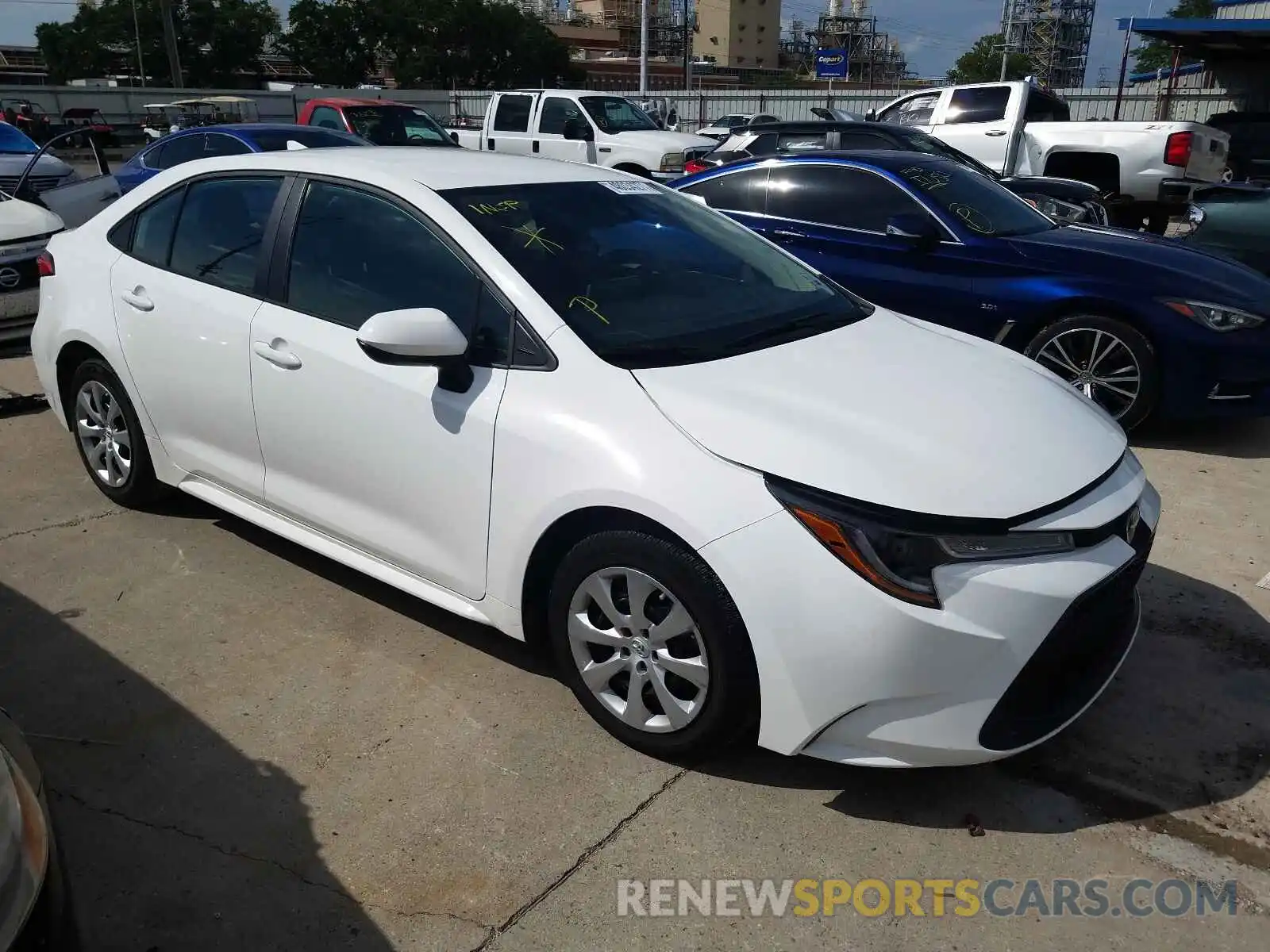 1 Photograph of a damaged car 5YFEPRAE2LP024312 TOYOTA COROLLA 2020