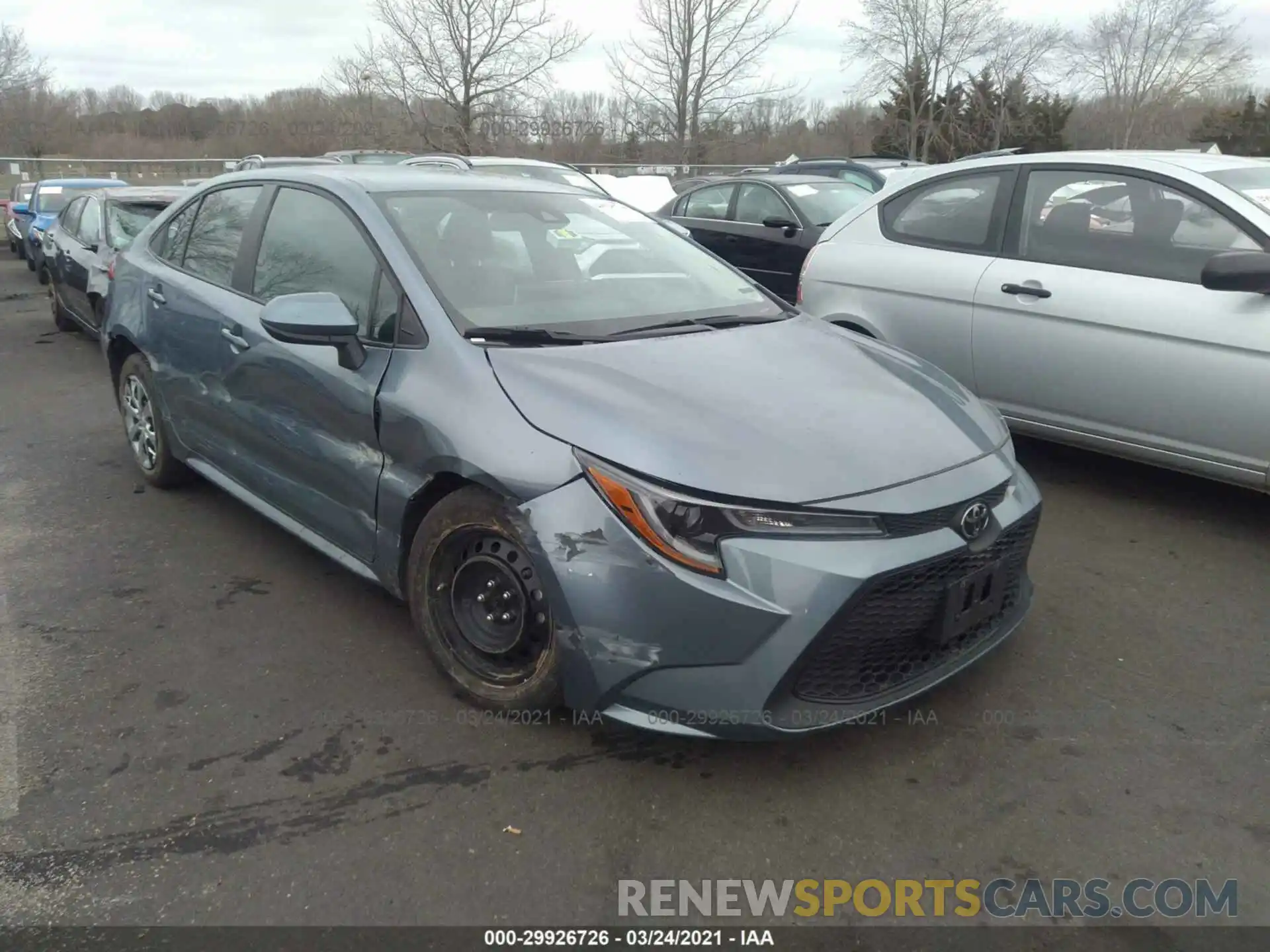 1 Photograph of a damaged car 5YFEPRAE2LP024472 TOYOTA COROLLA 2020