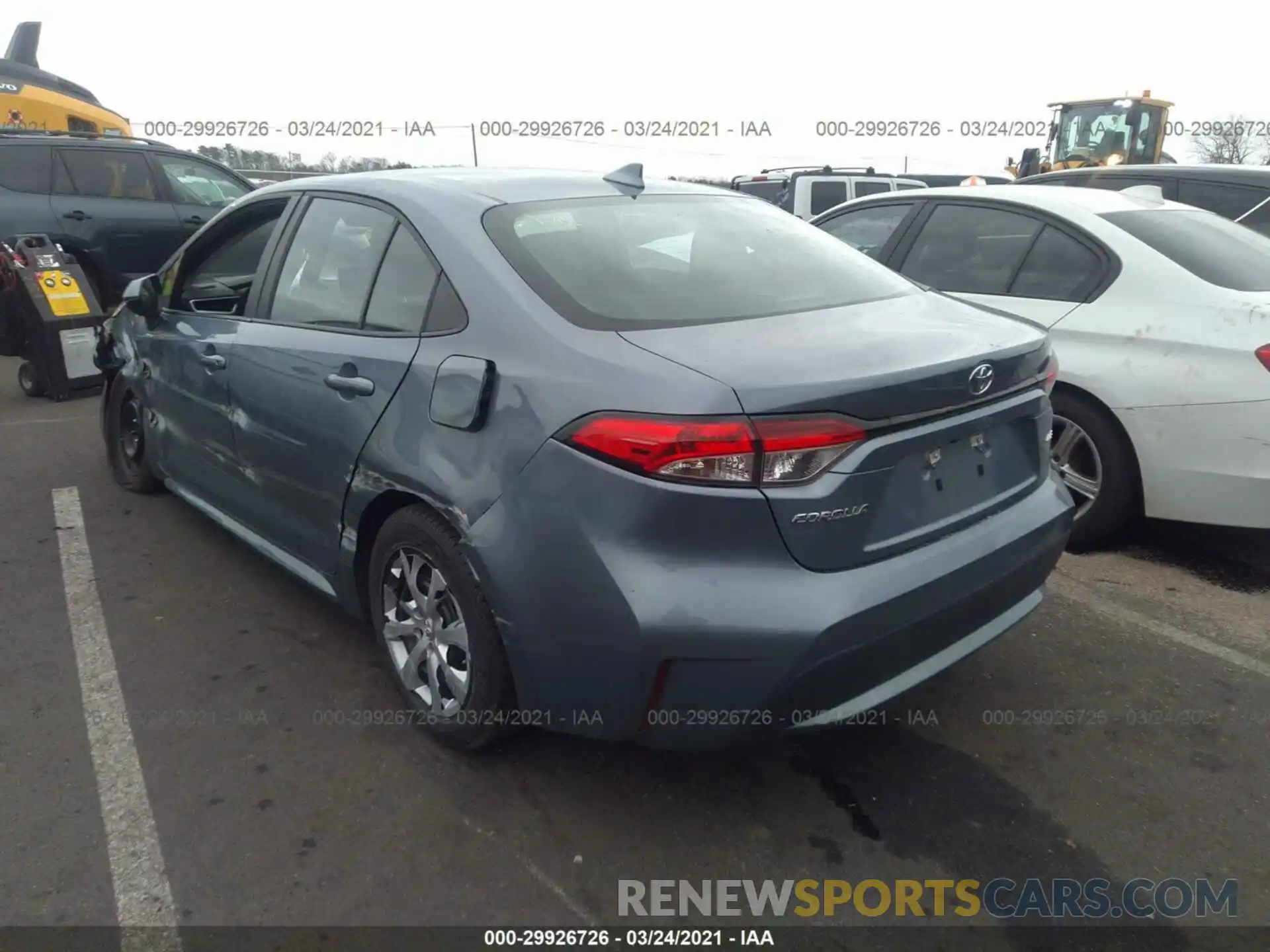 3 Photograph of a damaged car 5YFEPRAE2LP024472 TOYOTA COROLLA 2020