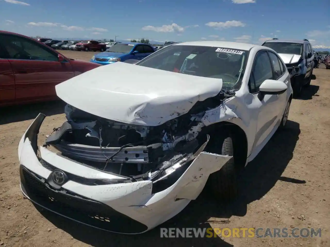 2 Photograph of a damaged car 5YFEPRAE2LP025069 TOYOTA COROLLA 2020