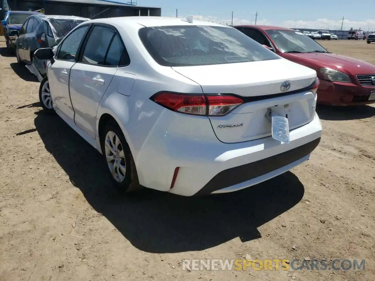 3 Photograph of a damaged car 5YFEPRAE2LP025069 TOYOTA COROLLA 2020