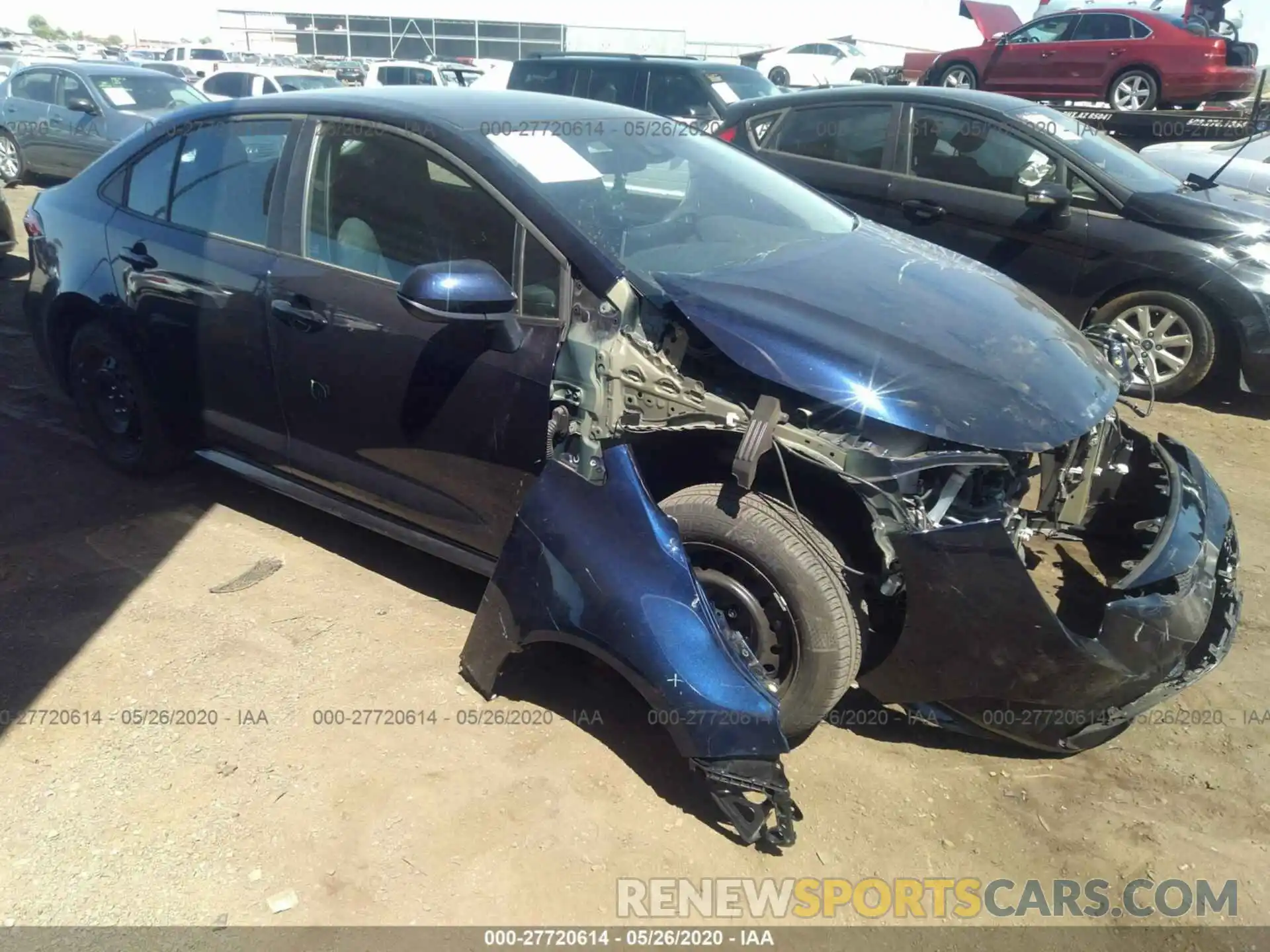 1 Photograph of a damaged car 5YFEPRAE2LP026206 TOYOTA COROLLA 2020