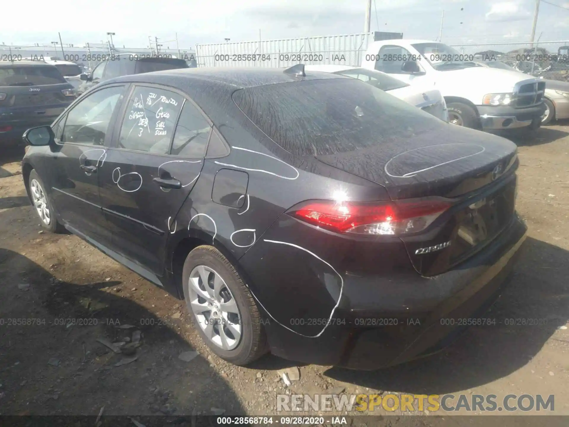 3 Photograph of a damaged car 5YFEPRAE2LP026528 TOYOTA COROLLA 2020