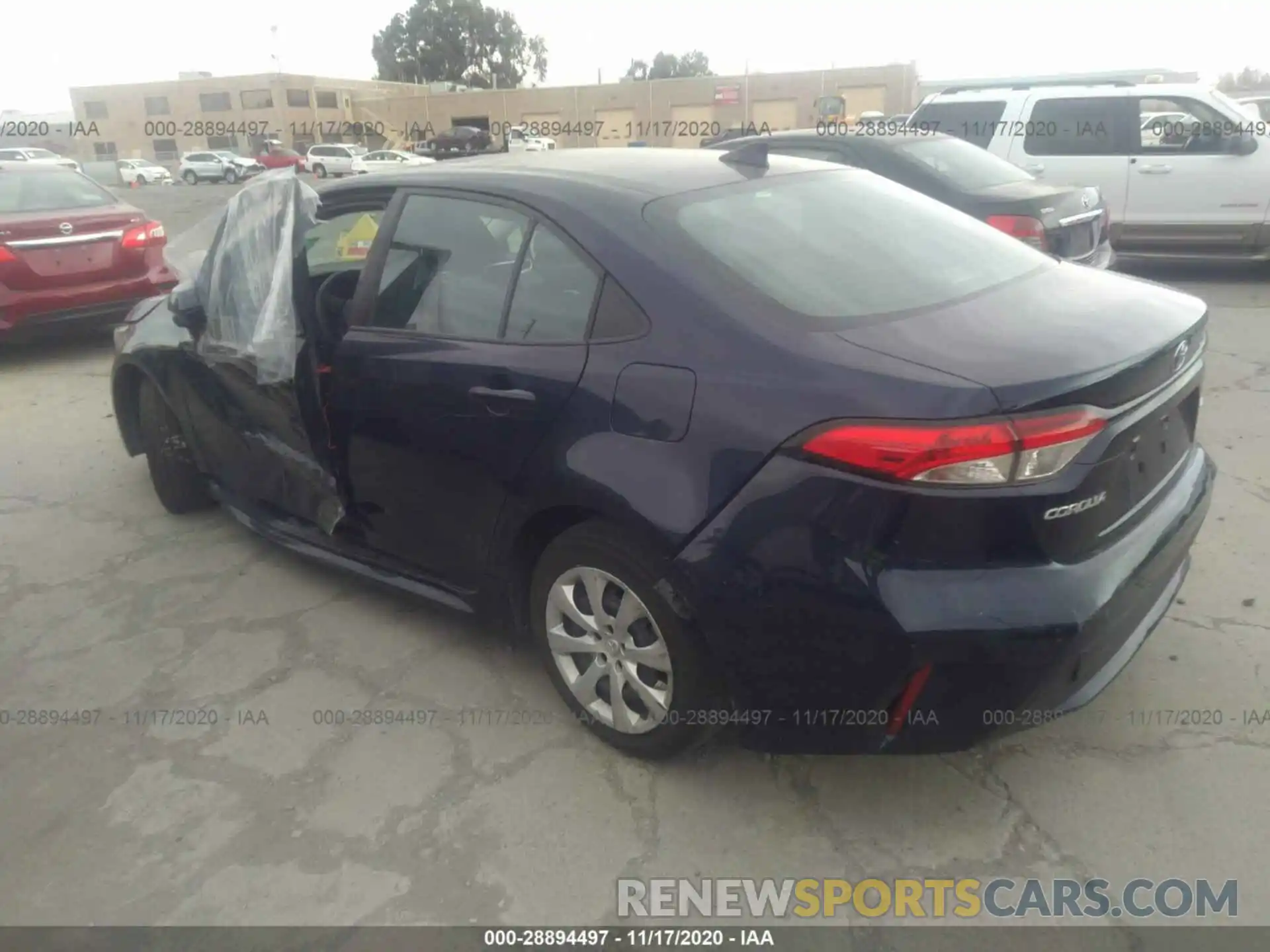 3 Photograph of a damaged car 5YFEPRAE2LP026772 TOYOTA COROLLA 2020