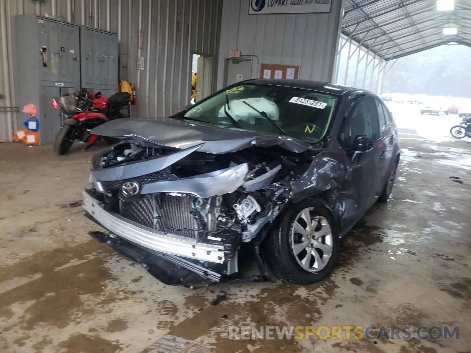 2 Photograph of a damaged car 5YFEPRAE2LP026805 TOYOTA COROLLA 2020