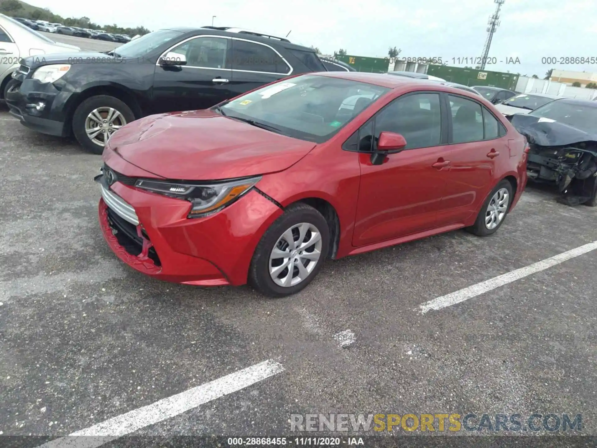 2 Photograph of a damaged car 5YFEPRAE2LP027467 TOYOTA COROLLA 2020